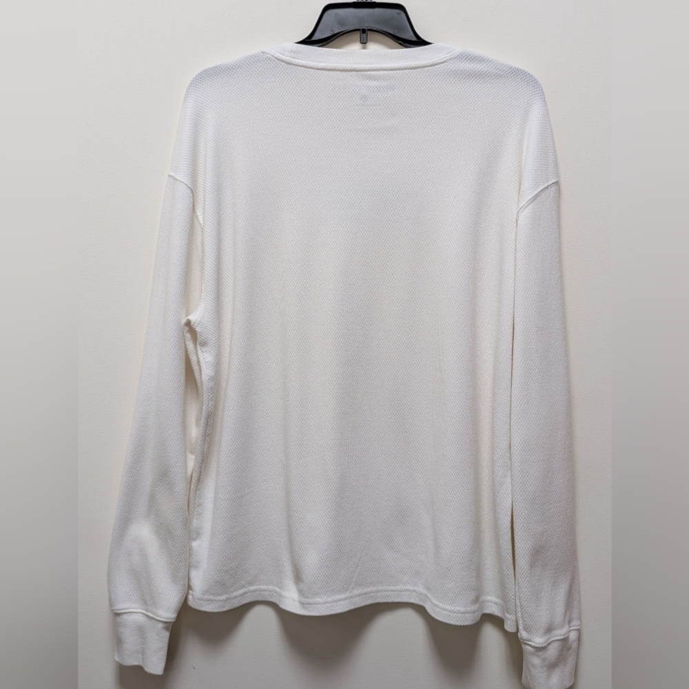 Aeropostale White Crew Neck Long Sleeve Soft Thermal Pullover Men's XL - Picture 8 of 12